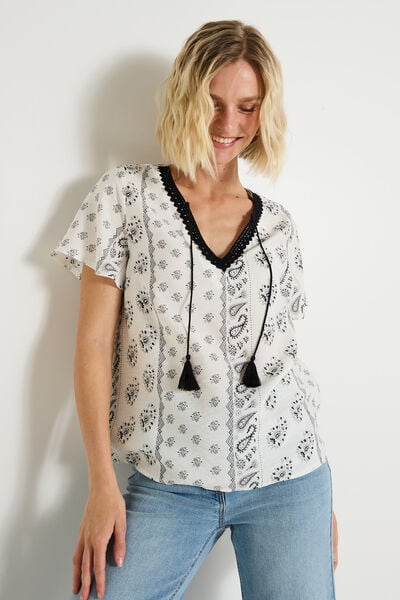Blouse imprimée femme