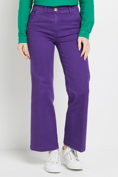 Jean flare raccourci femme
