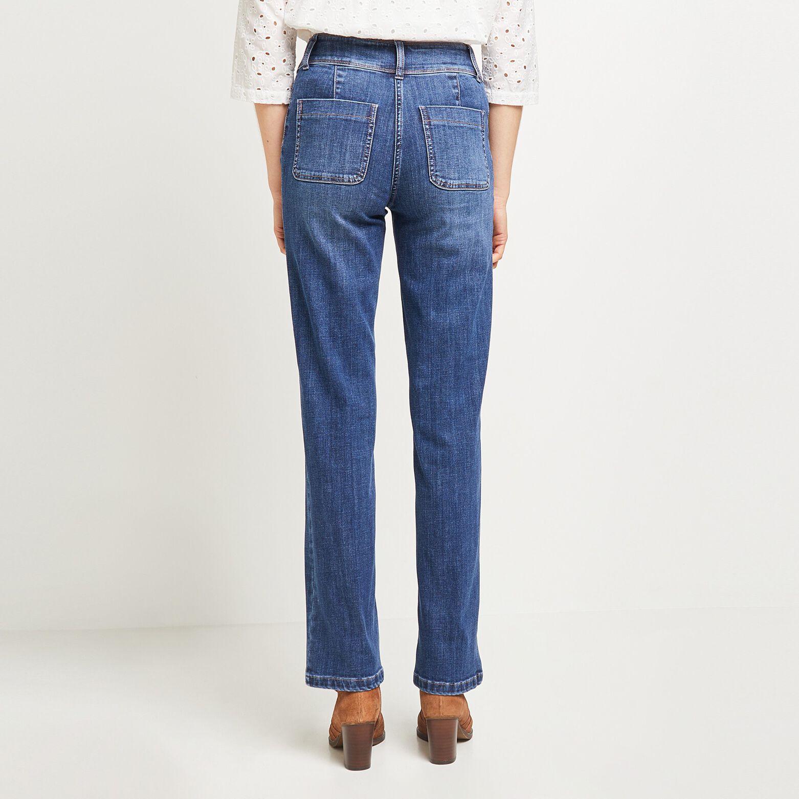 Jean droit femme