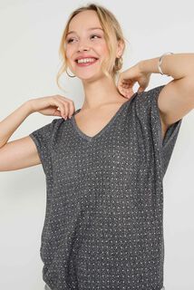 Pull col V femme