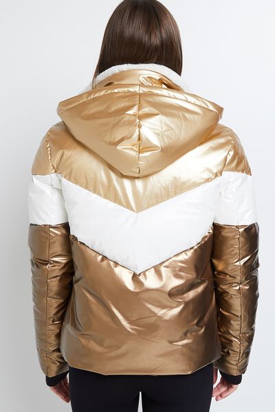 Doudoune color block femme