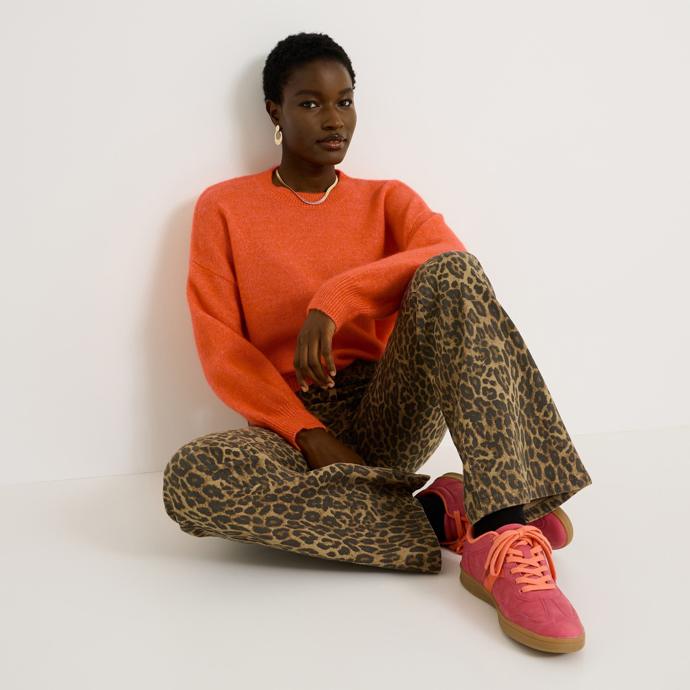 Pull premium &agrave; col rond femme