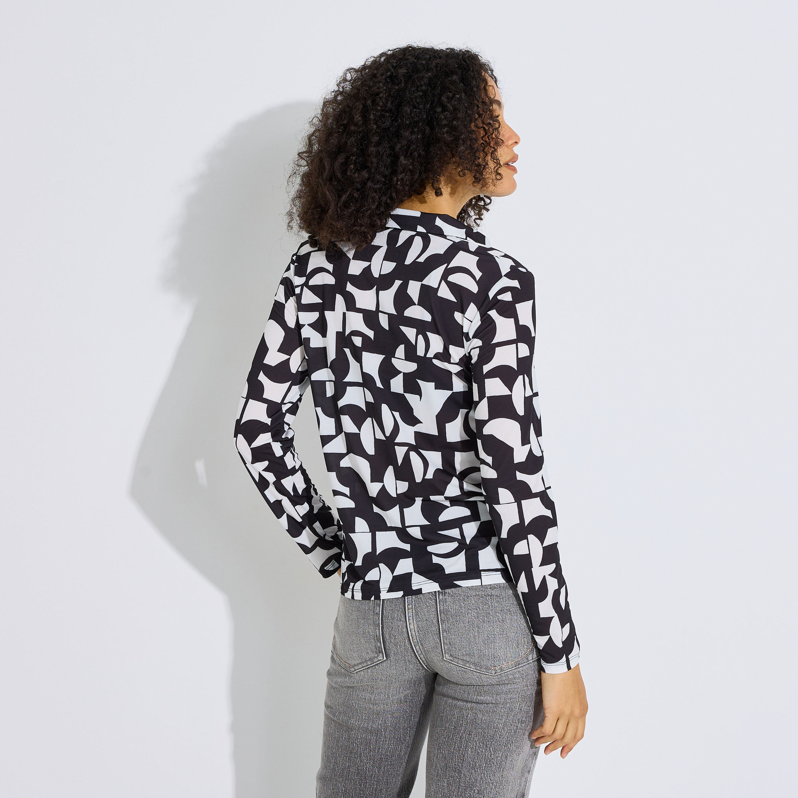 Chemise imprim&eacute;e originale femme