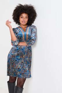 Robe col V femme
