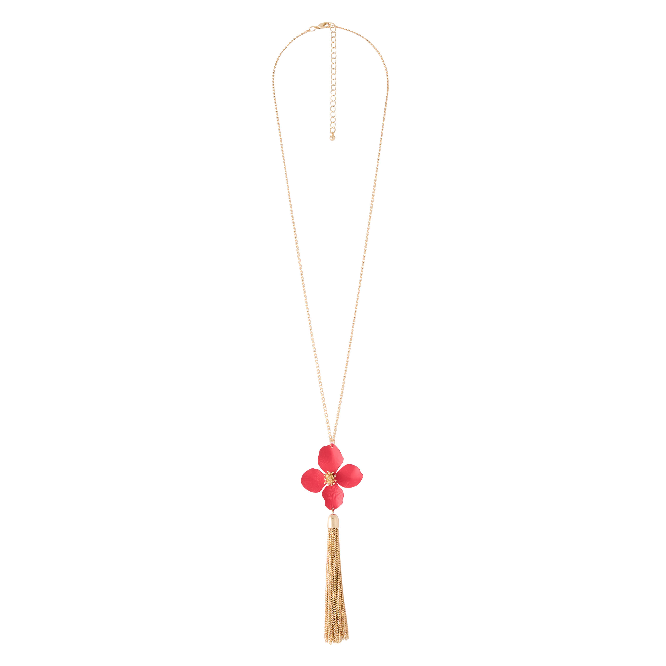 Sautoir pendentif forme fleur