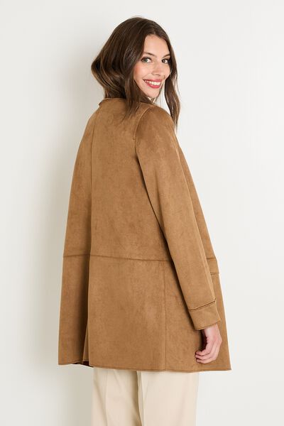 Manteau suédine femme