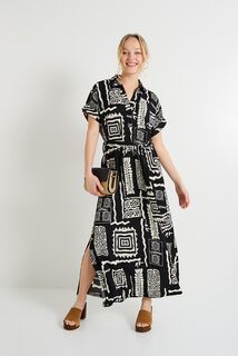 Robe col chemise femme