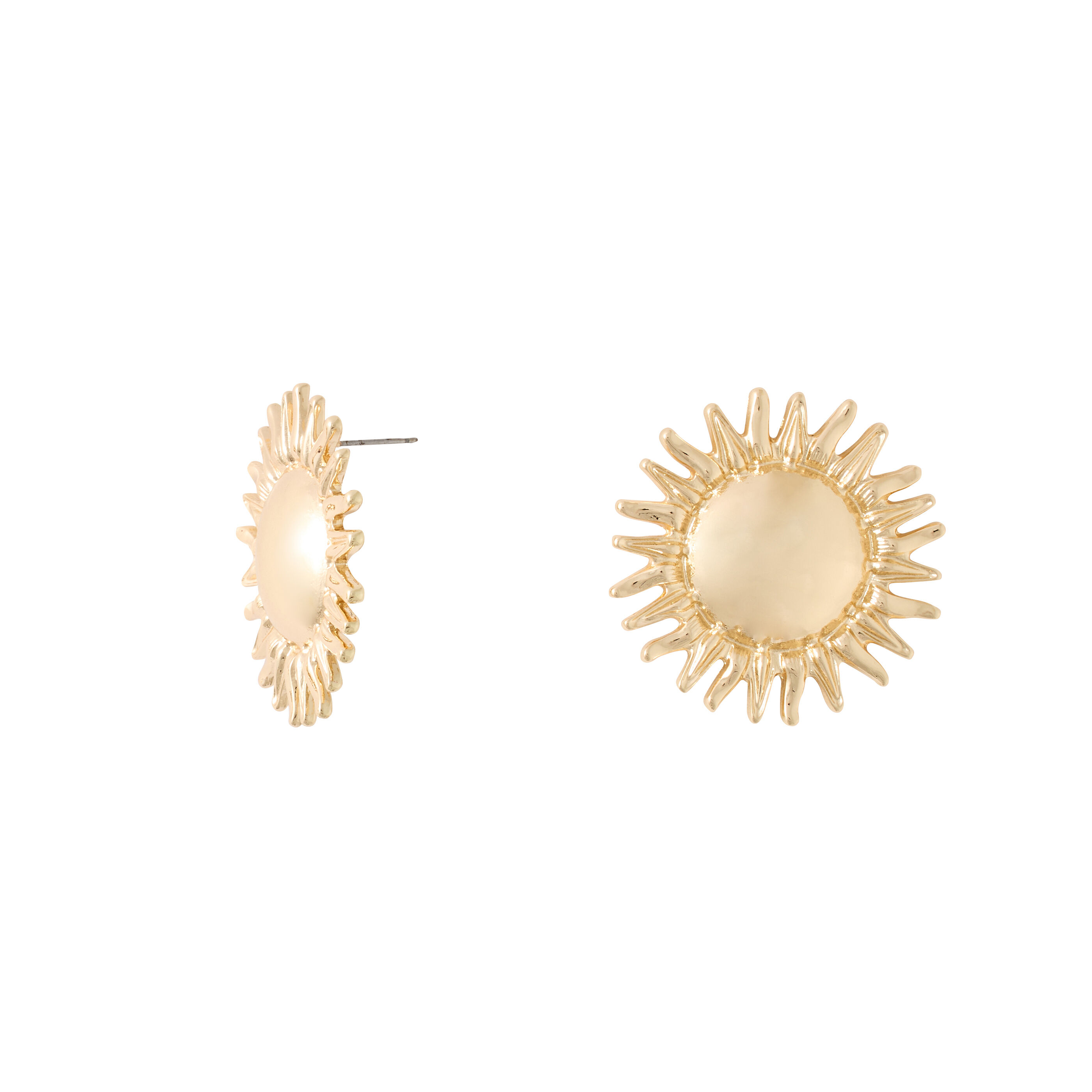 Grosses boucles d&rsquo;oreilles soleil 