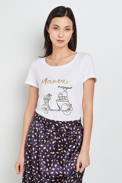 T-shirt à message femme