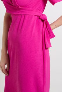 Robe longue drapée femme