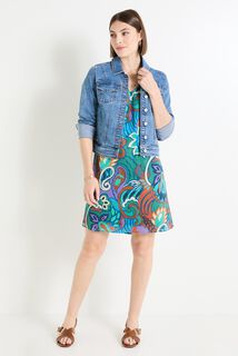 Robe col V femme