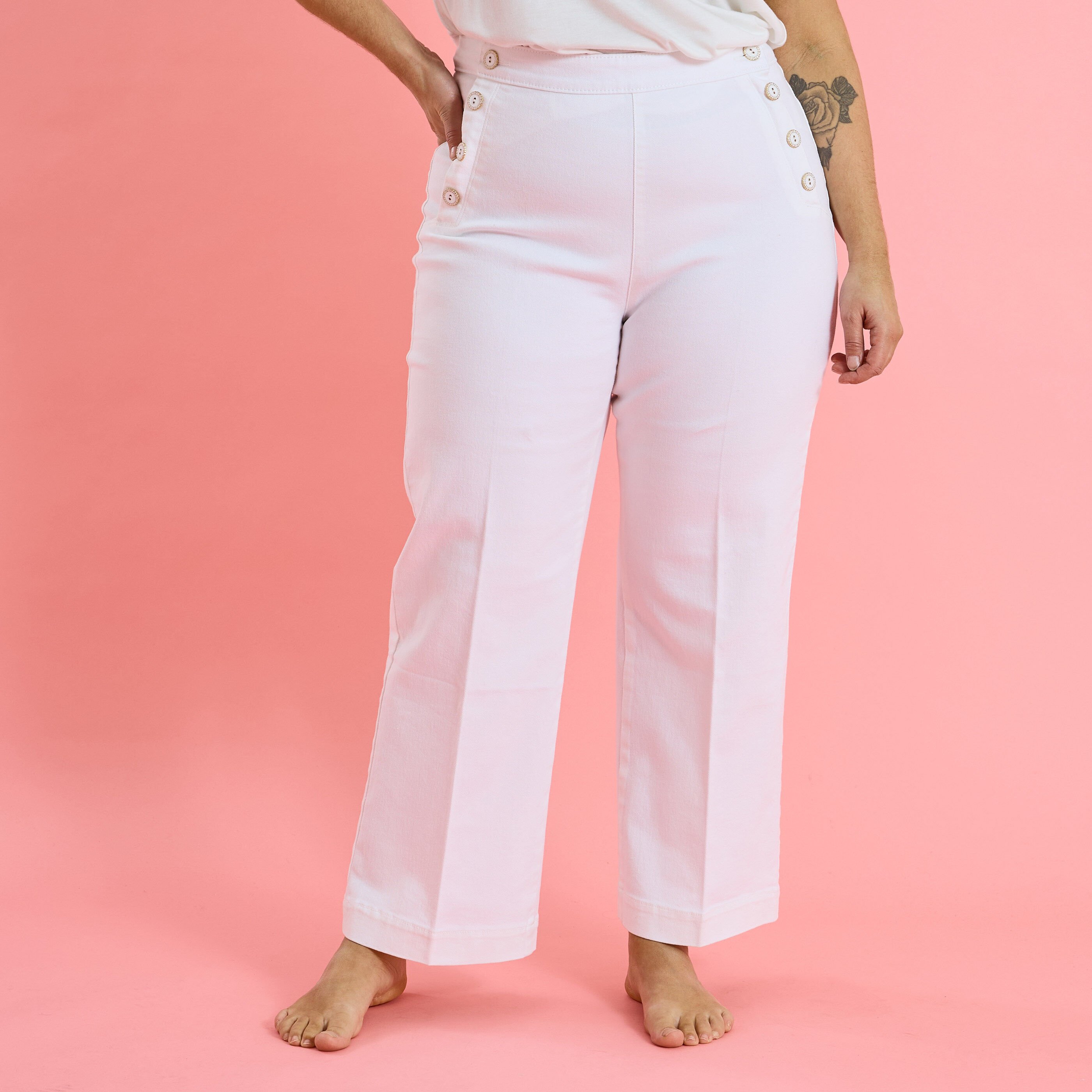 Jean flare POMPON F02 femme