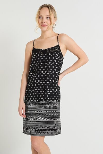 Robe courte imprimée femme
