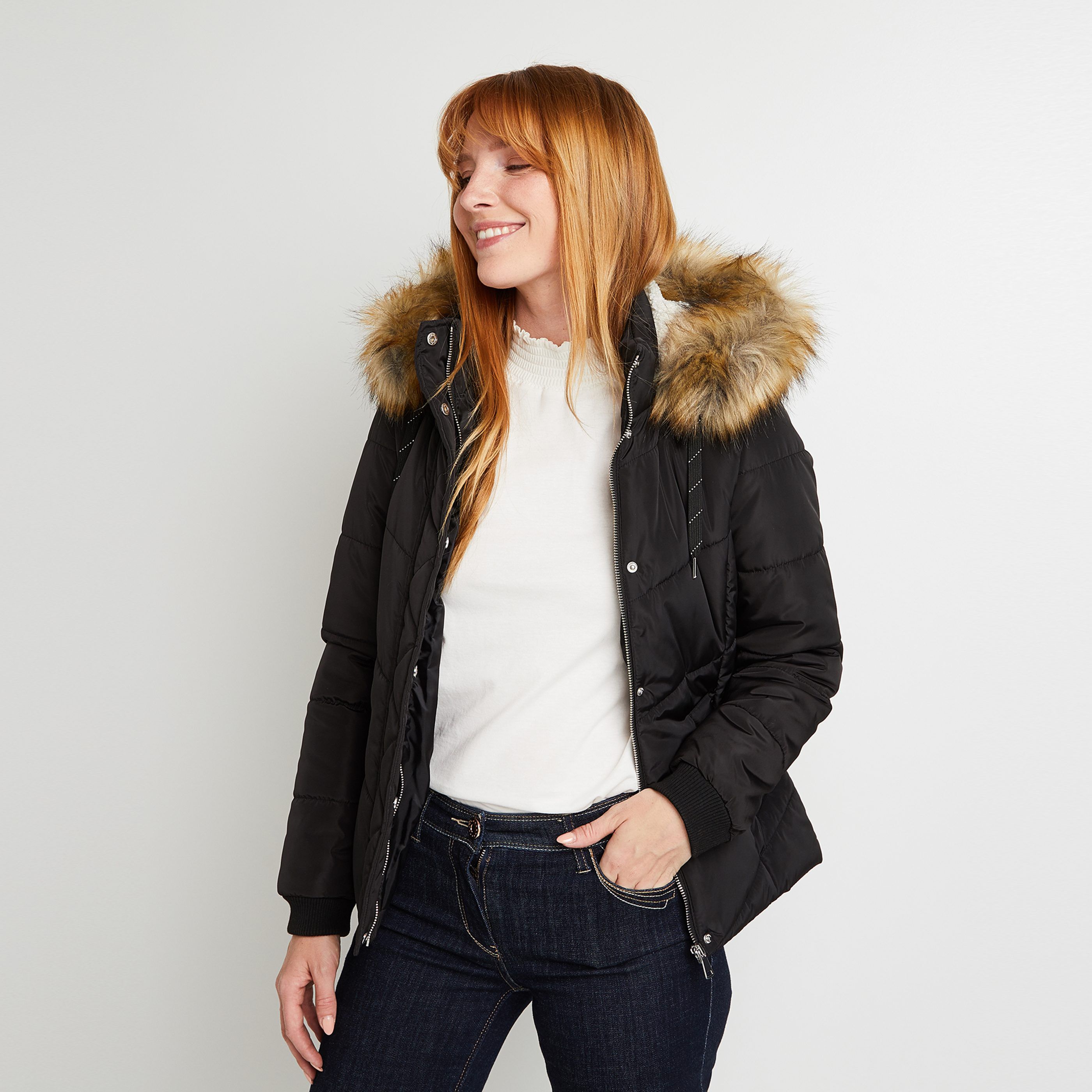 Doudoune simple hotsell noir femme