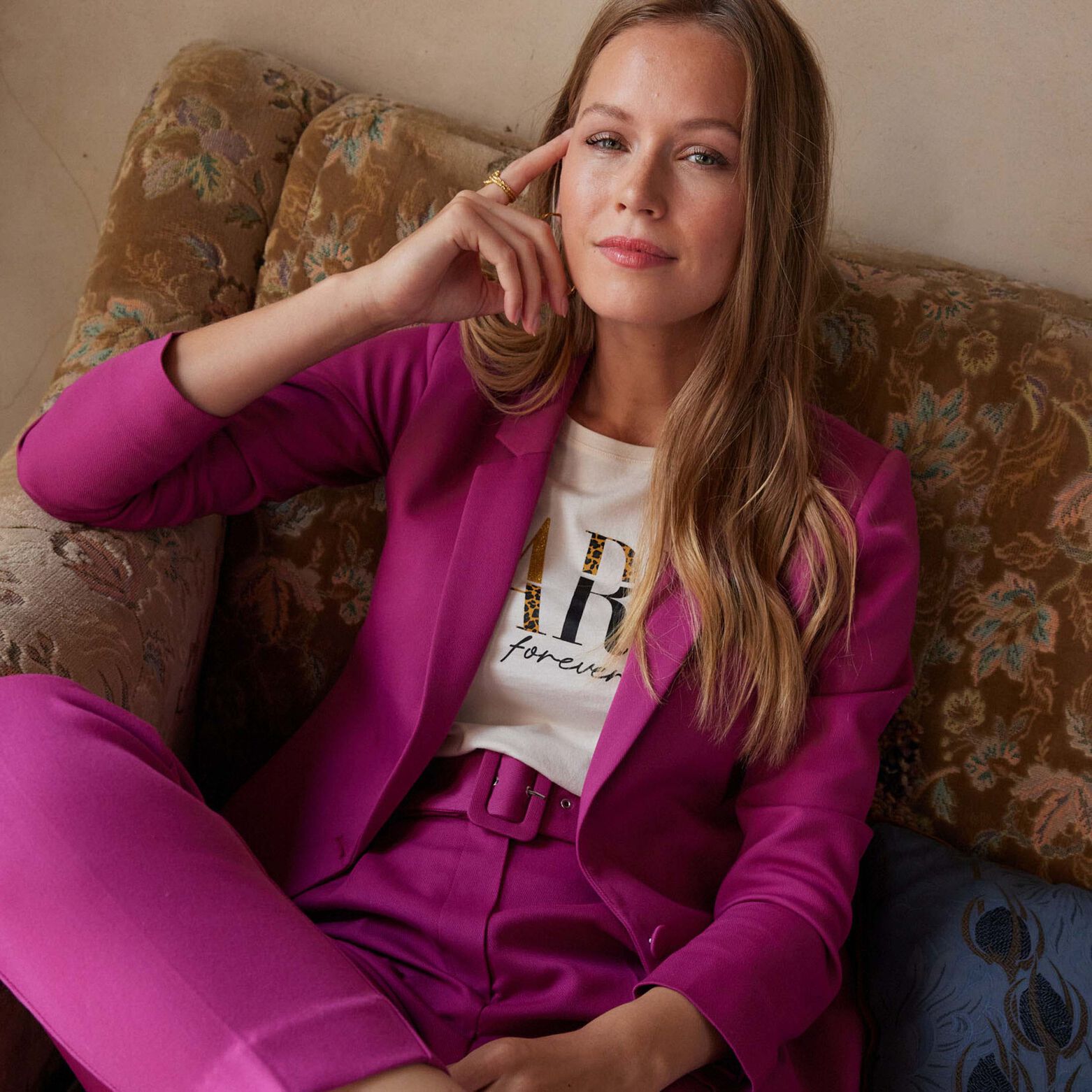 Veste blaser fushia