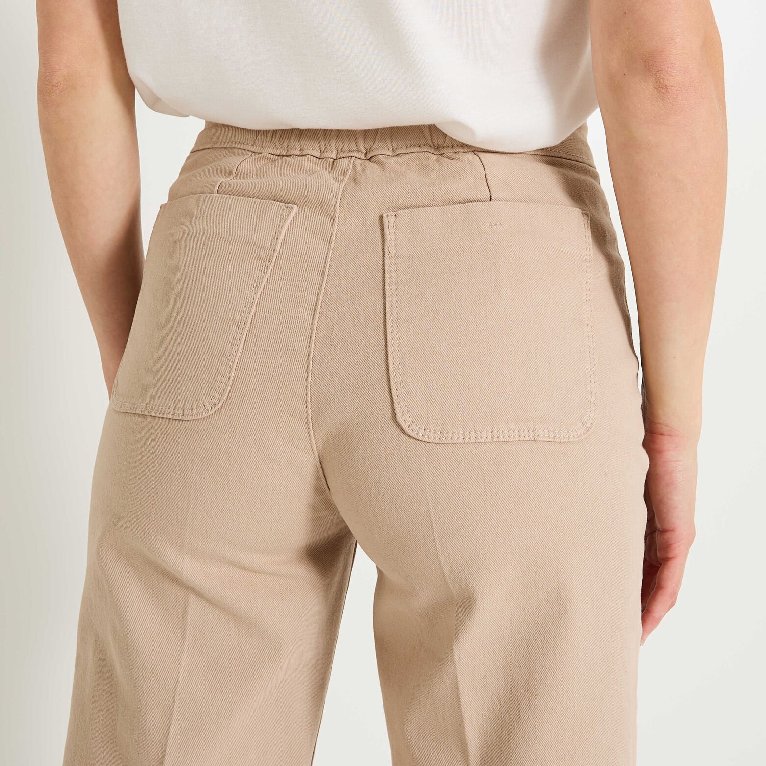 Jean flare raccourci POMPON F02 femme