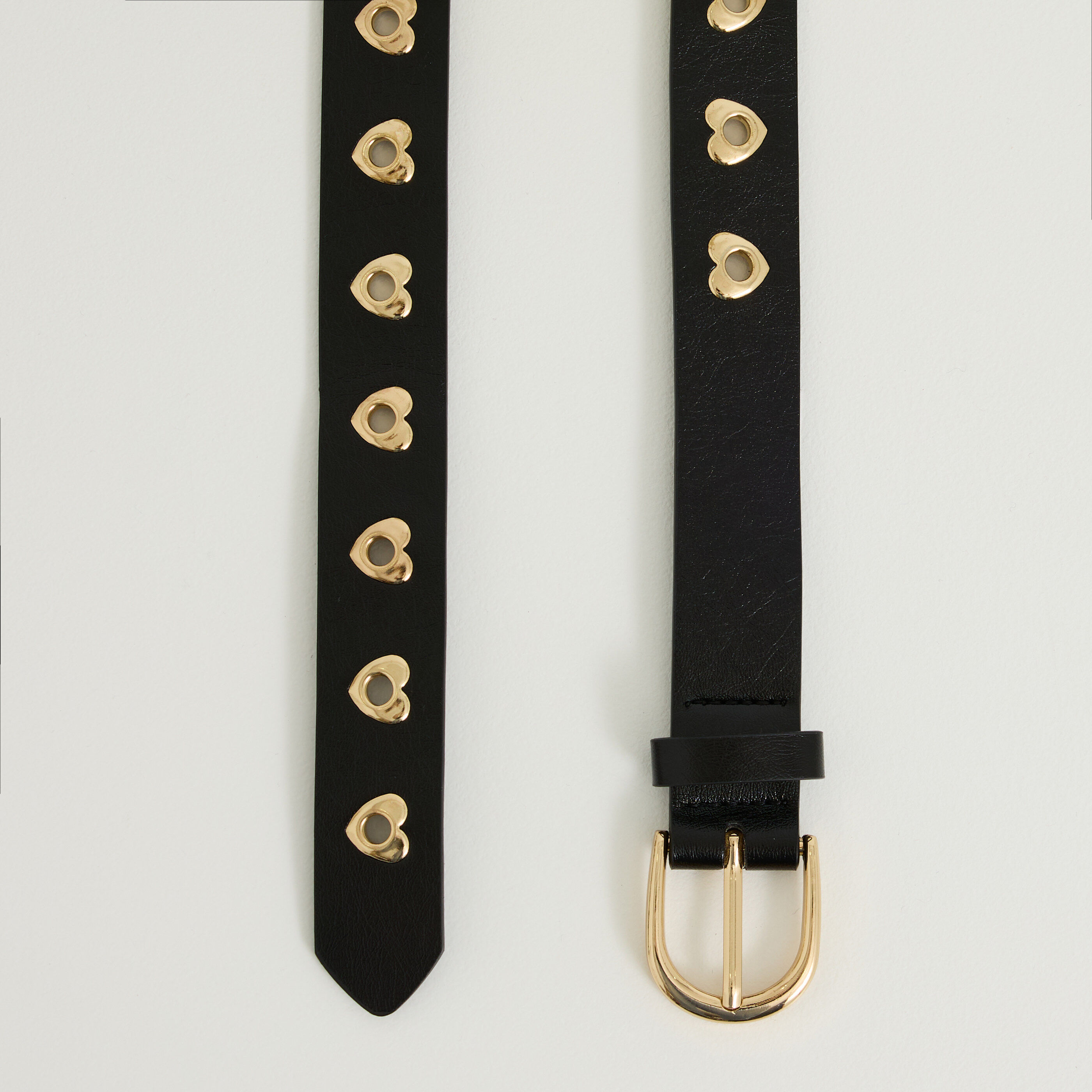 Ceinture avec &oelig;illets forme c&oelig;ur femme