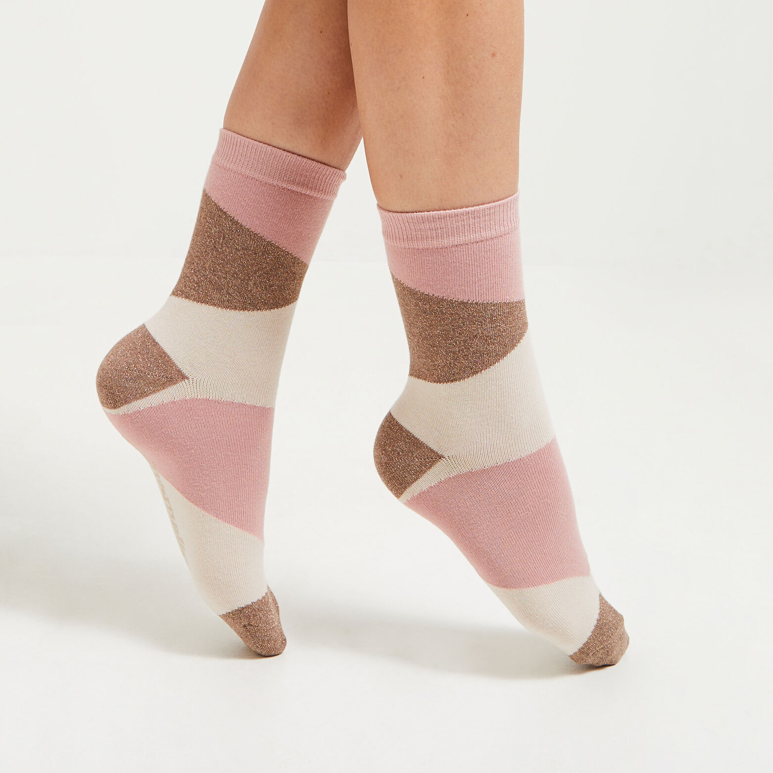 Chaussettes color block femme