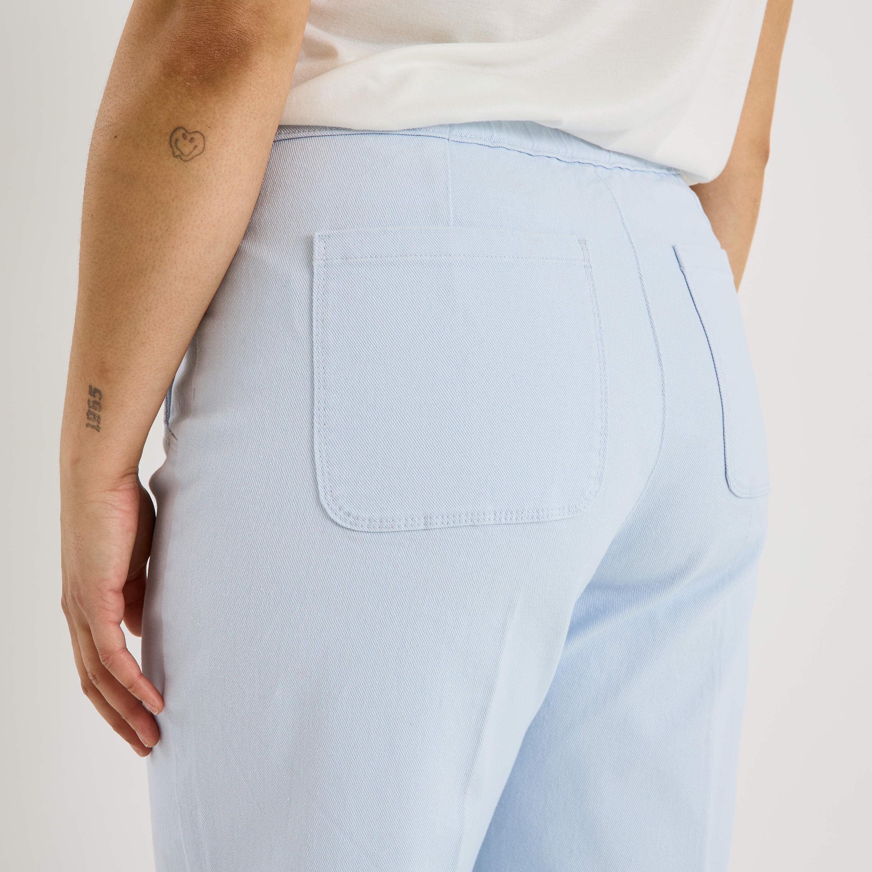 Jean flare &agrave; pont POMPON F02 femme