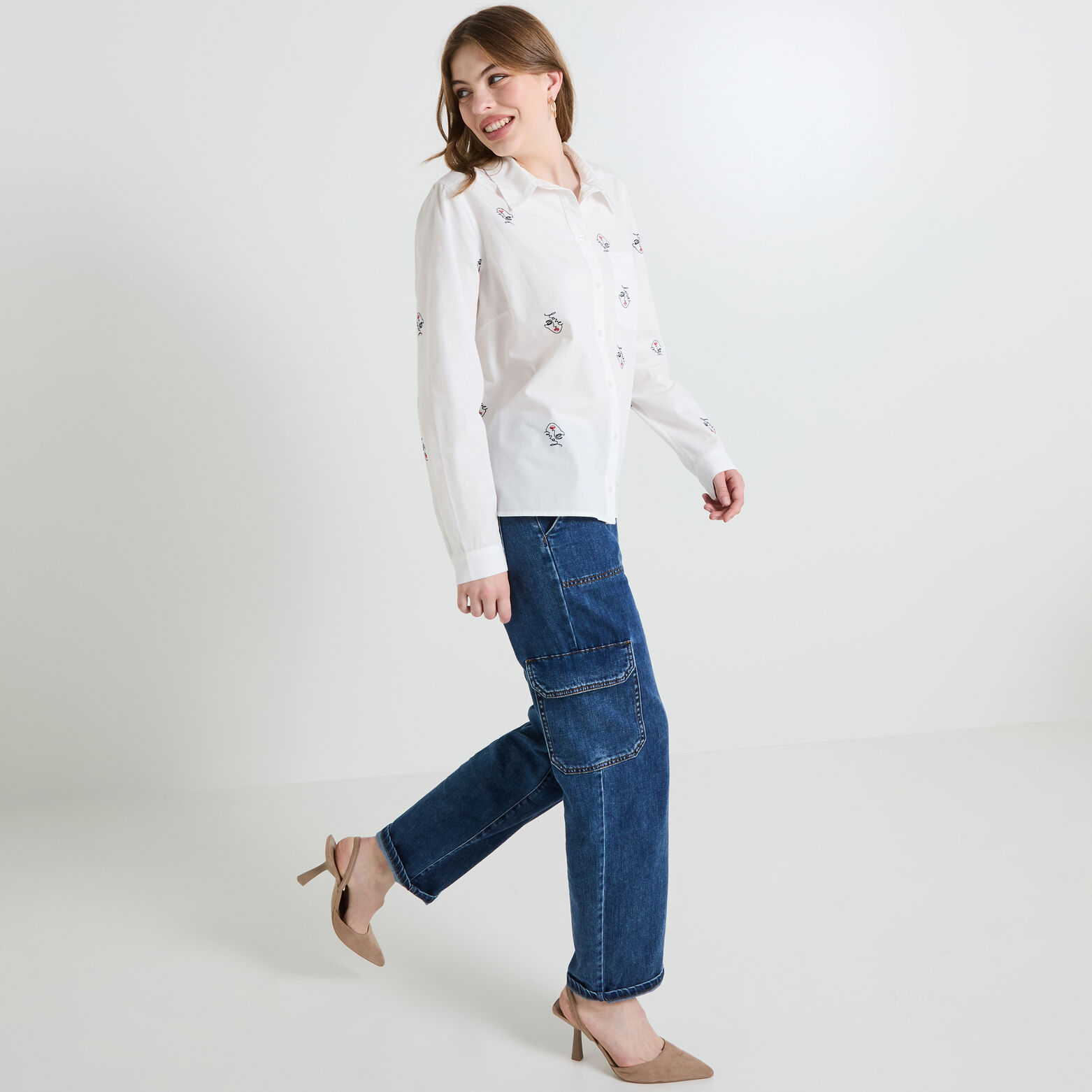 Chemise imprimée femme