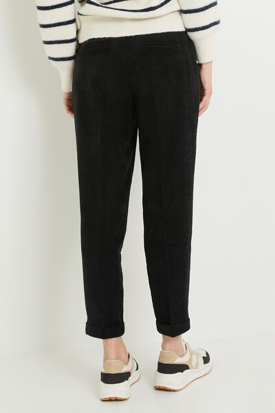 Pantalon velours à pinces femme