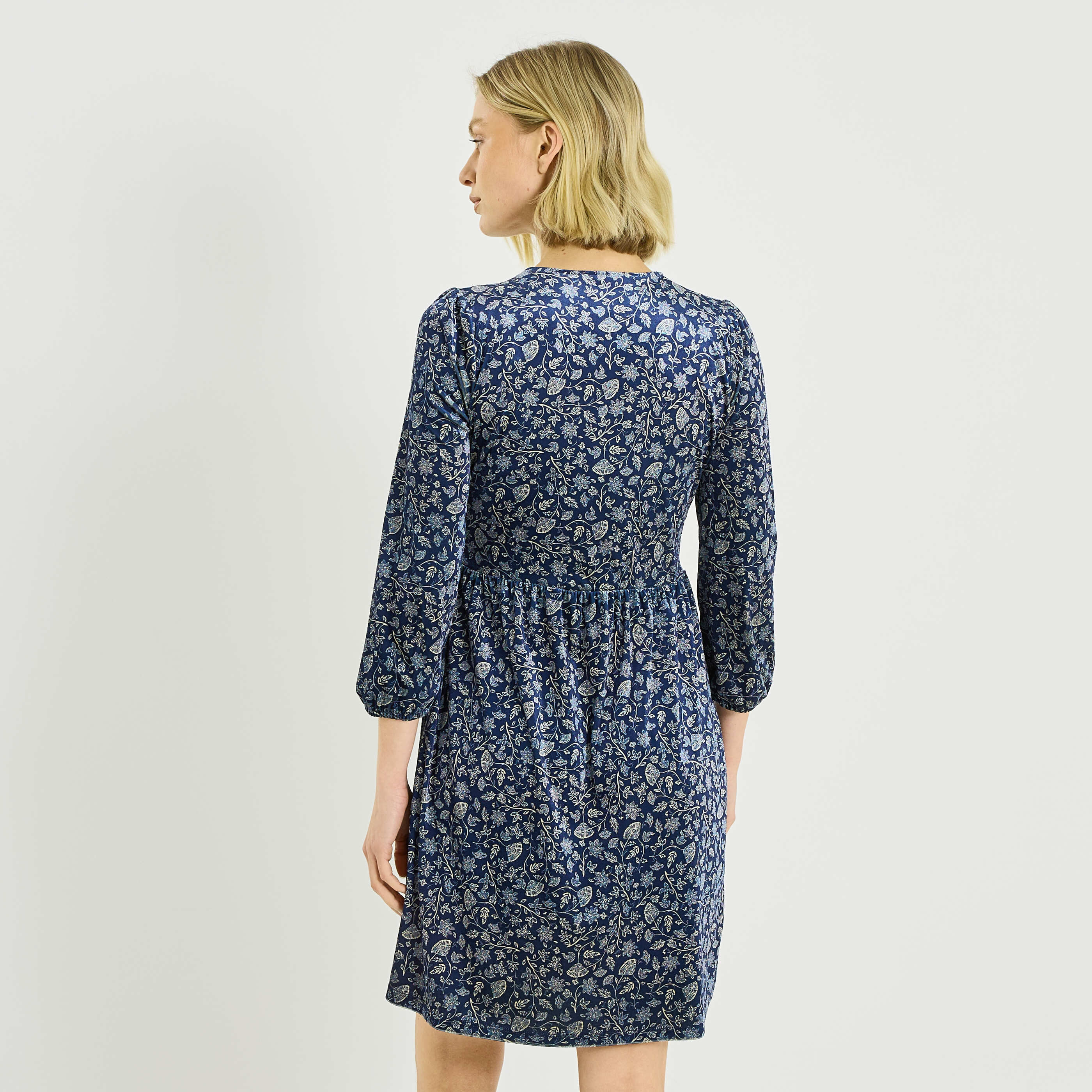 Robe imprim&eacute;e velours