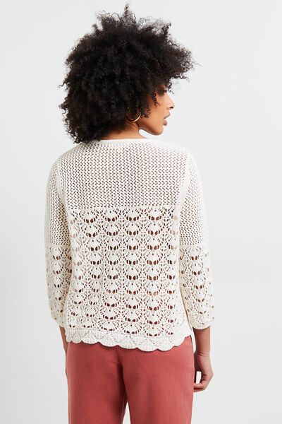 Pull ajouré femme