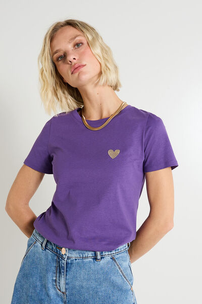 T-shirt col rond femme