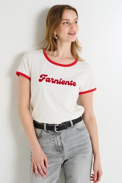 T-shirt col rond femme
