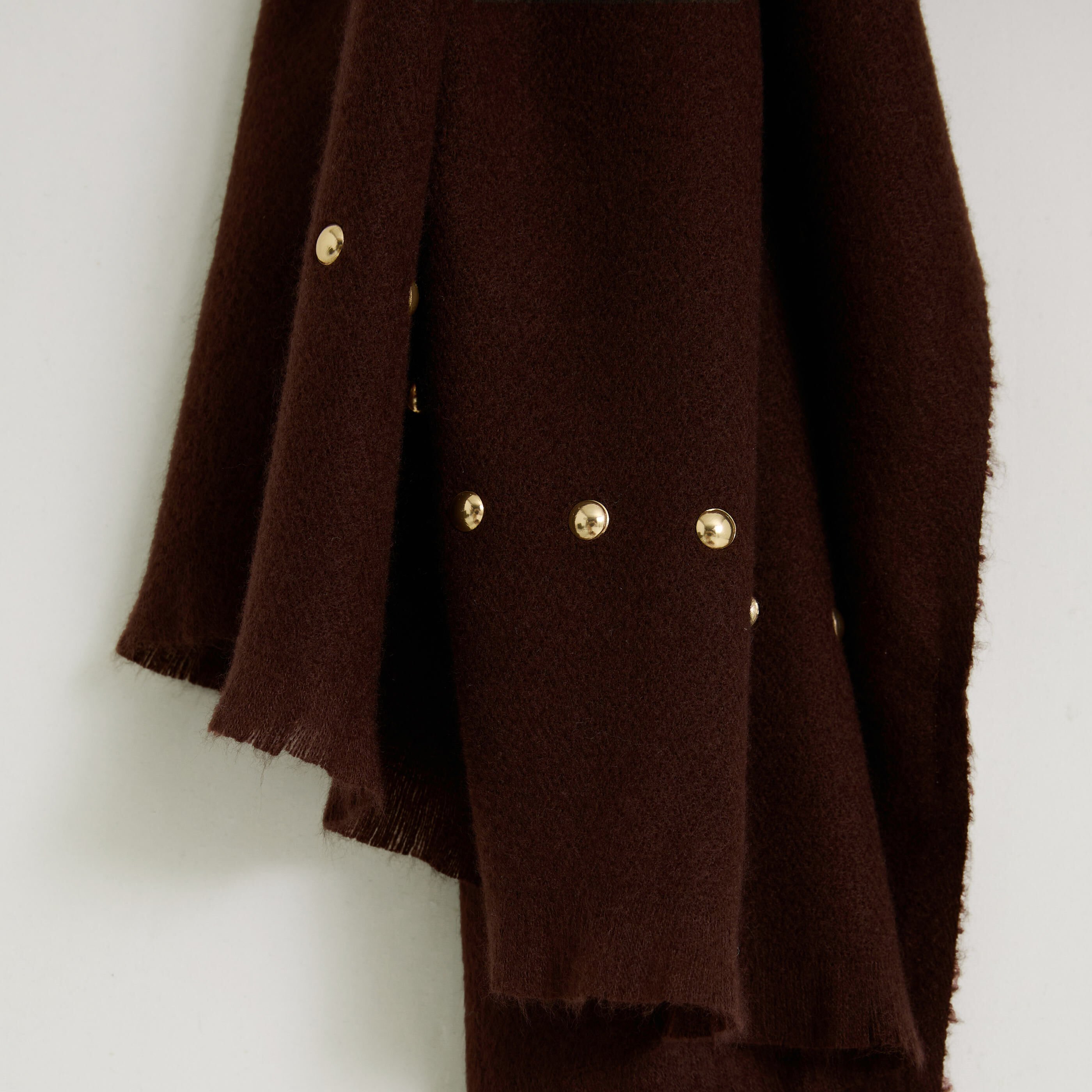 &Eacute;charpe unie &agrave; clous femme