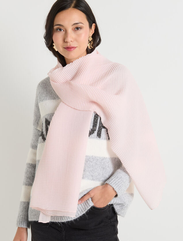 Etole plissée pailletée femme