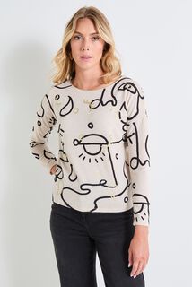 T shirt doudou manches longues femme