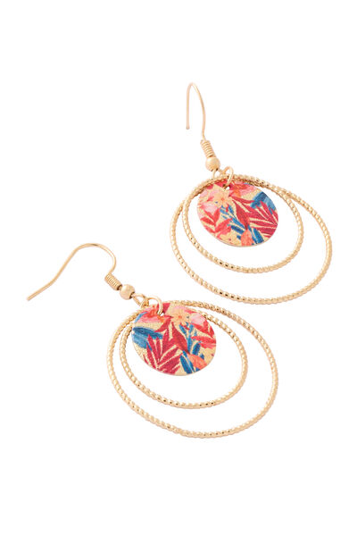 Boucles d'oreilles cercles et disques
