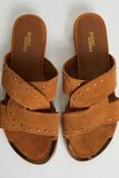 Mules en cuir femme