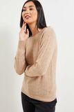Pull tricot fantaisie femme