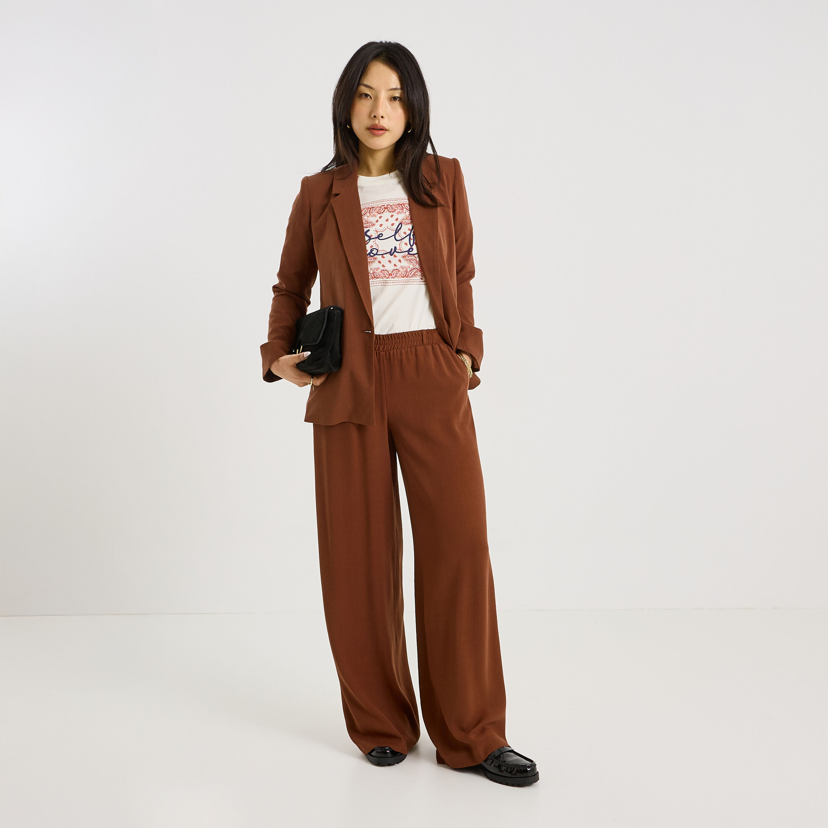 Veste blazer doubl&eacute; femme