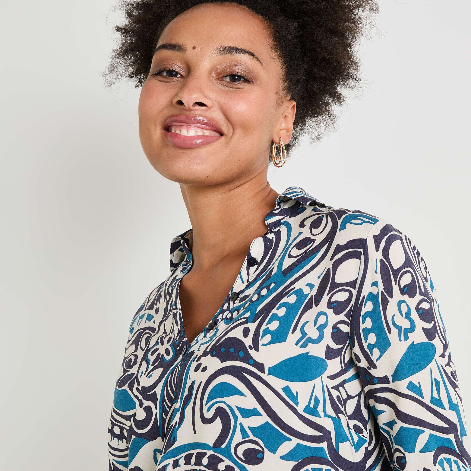 Blouse manches longues femme