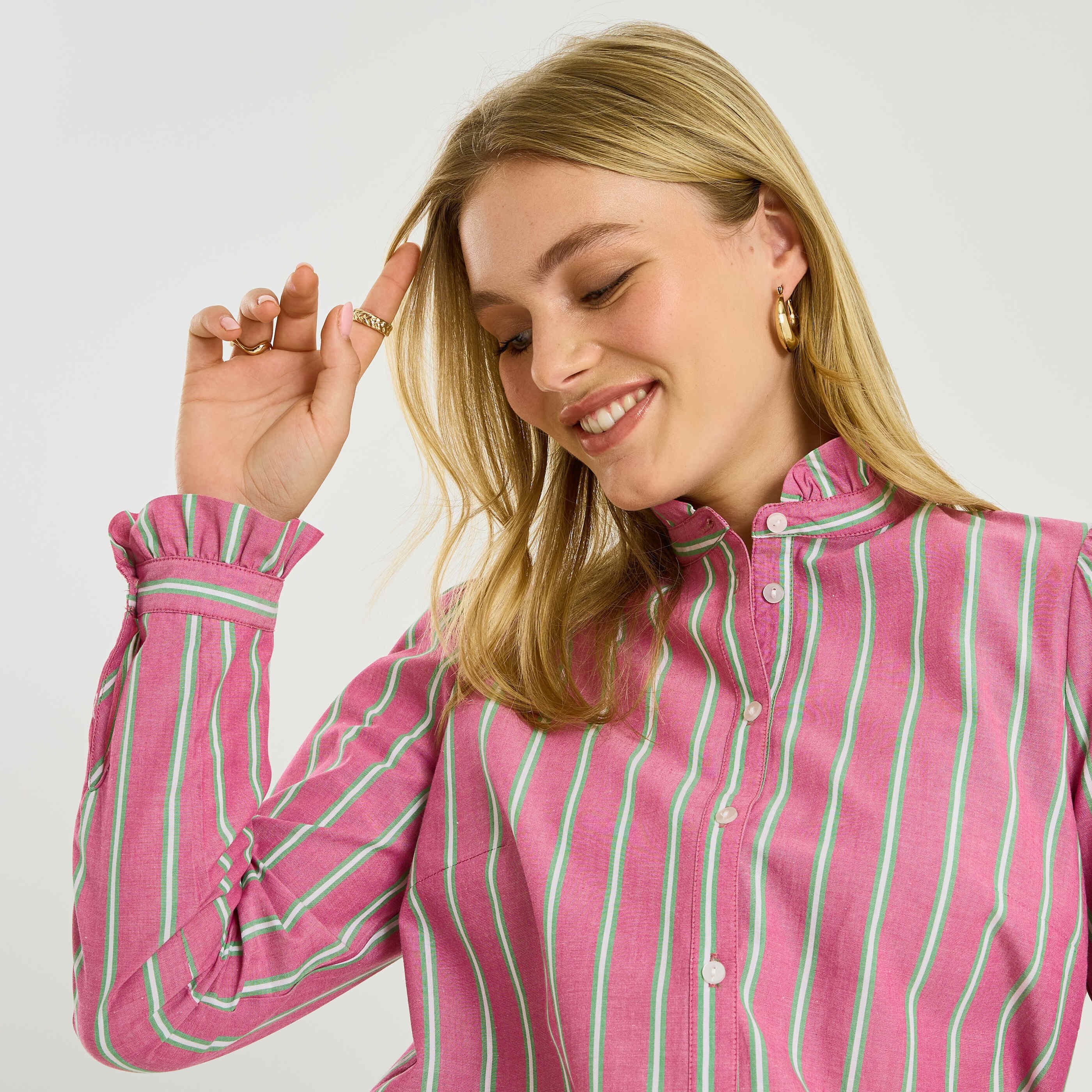 Chemisier col victorien femme