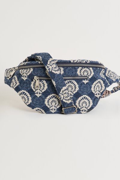 Sac banane en denim femme