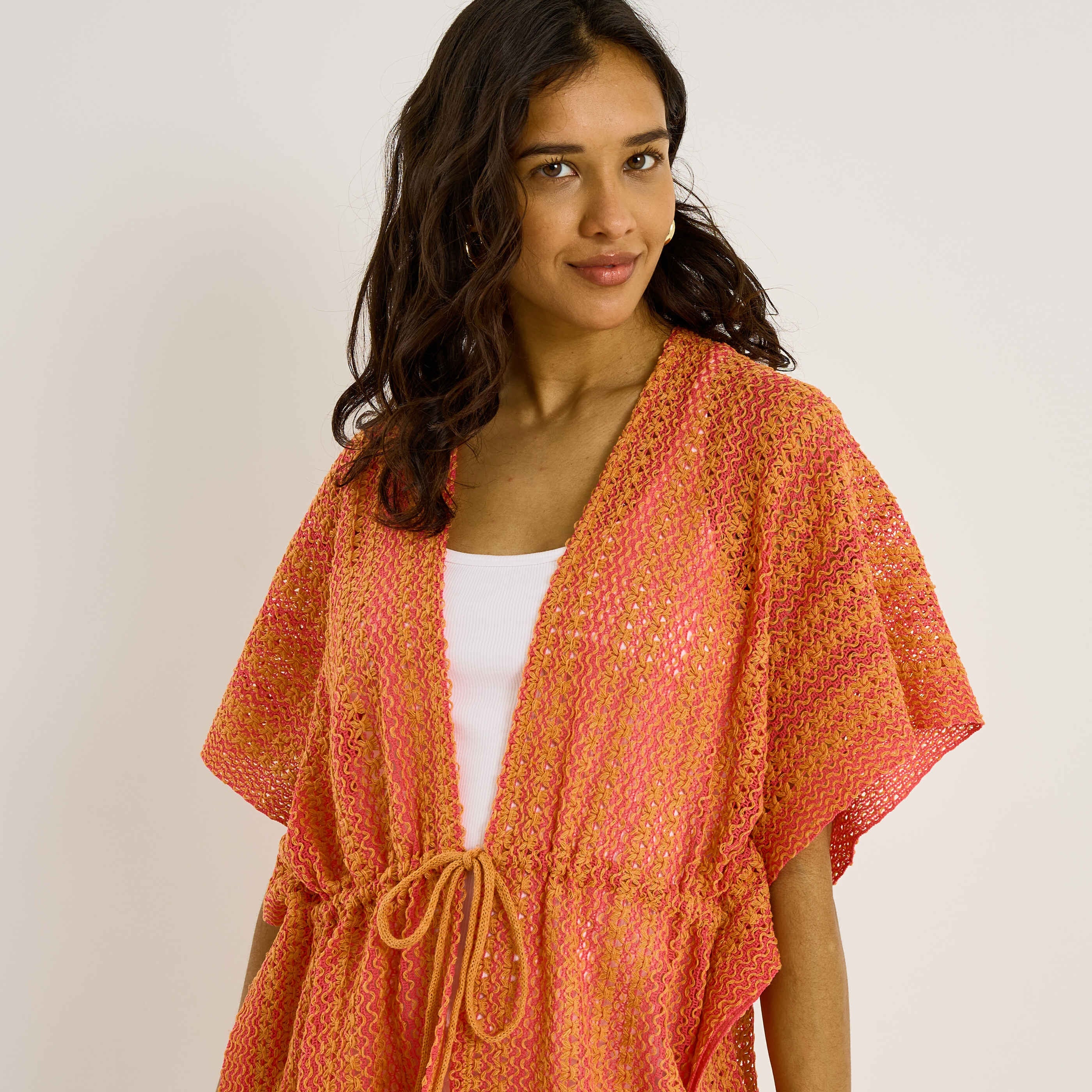 Par&eacute;o bicolore en crochet femme