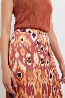 Jupe longue satin femme