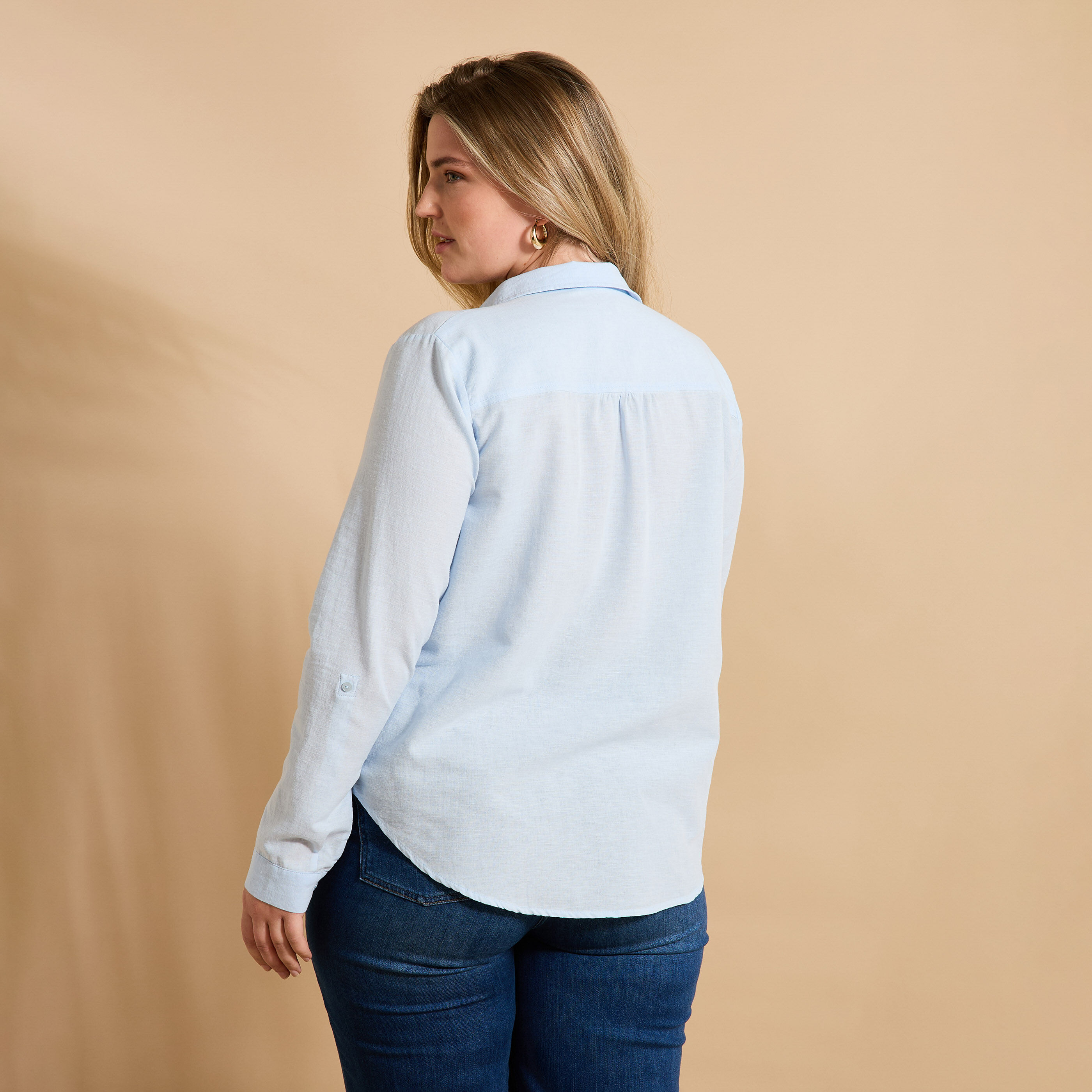Blouse col chemise femme