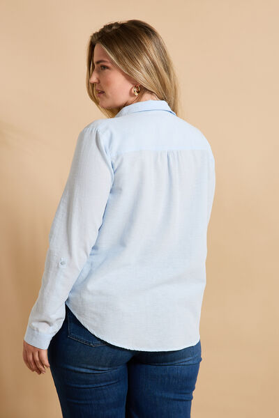Blouse col chemise femme