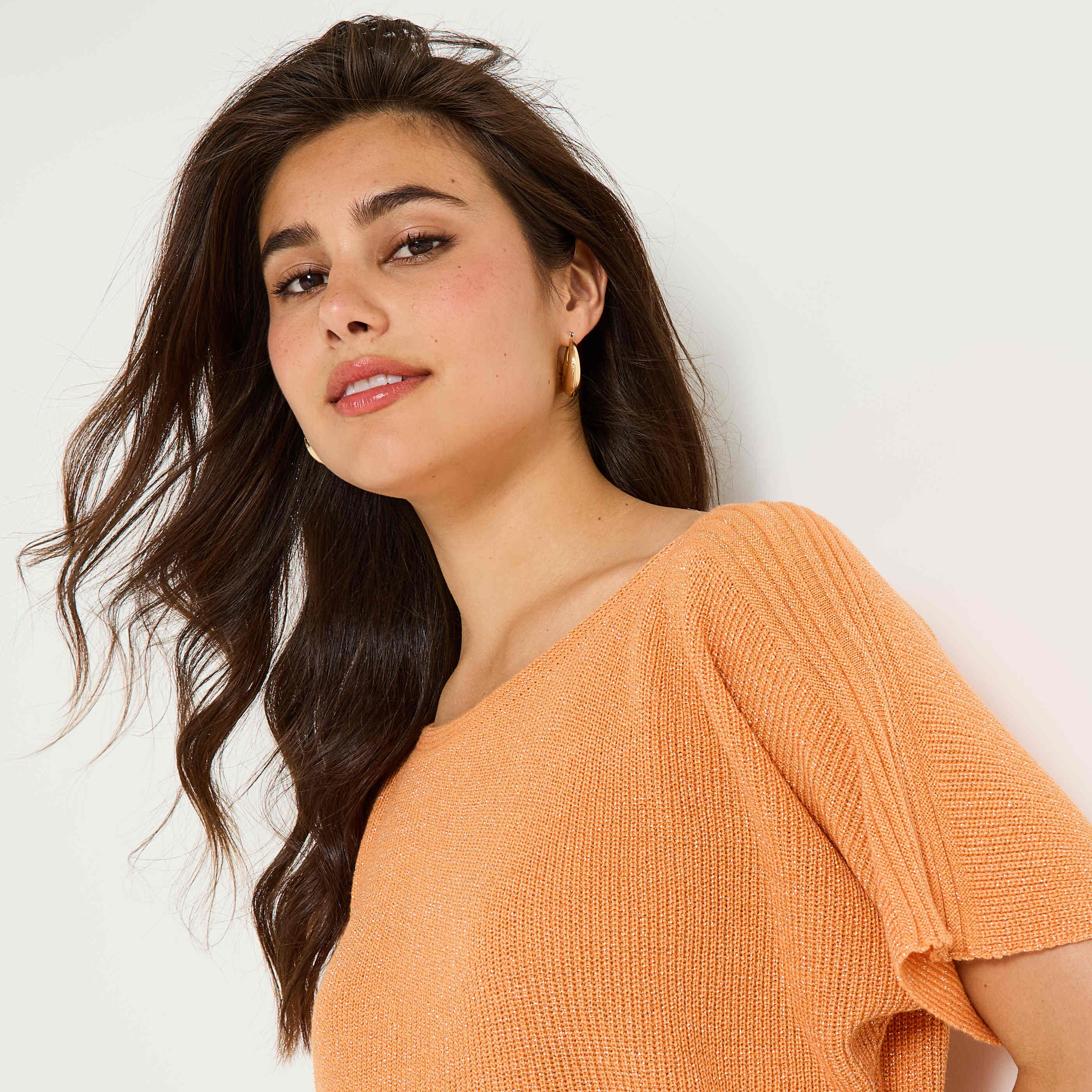 Pull manches courtes femme