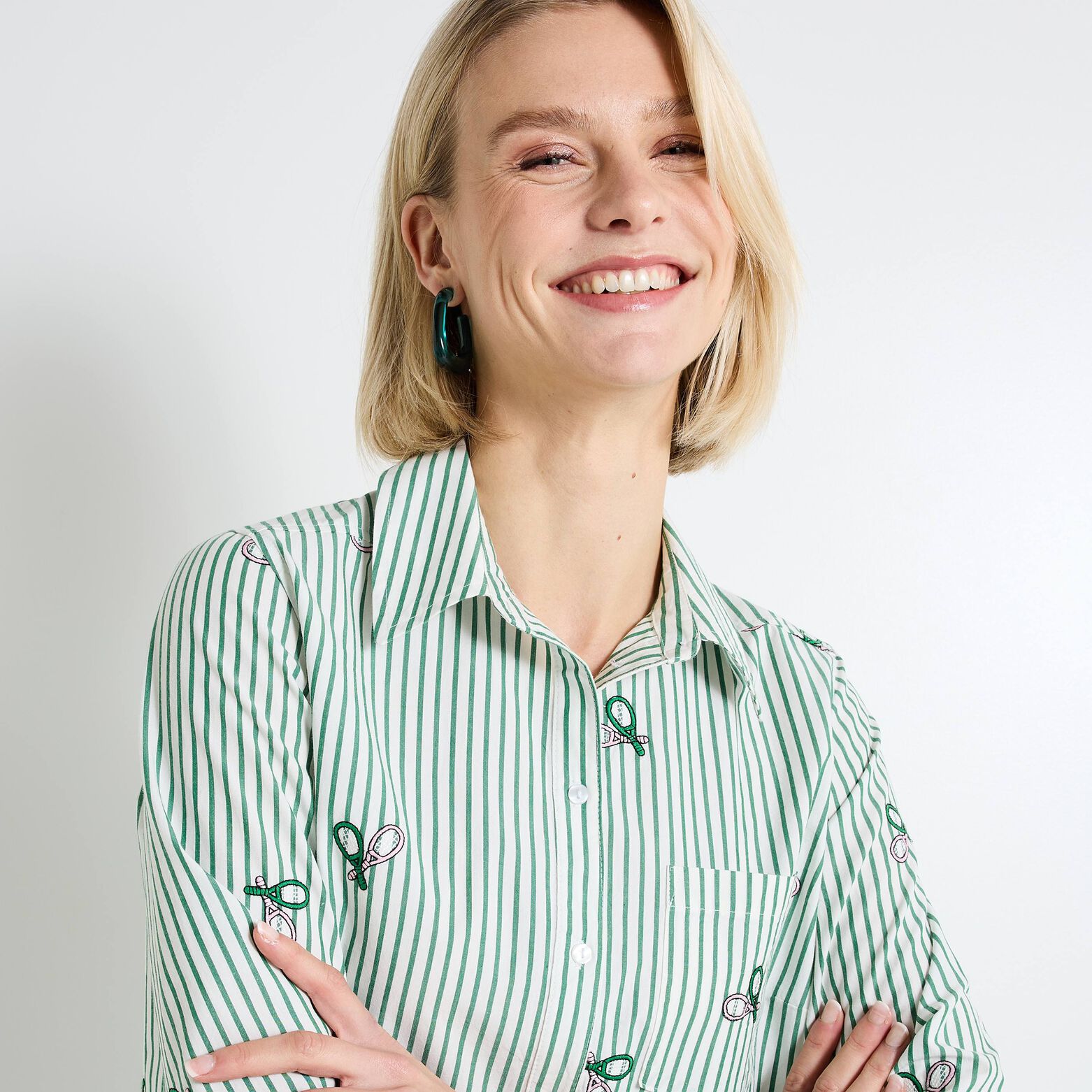 Chemise rayée femme