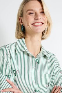 Chemise rayée femme