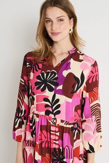 Robe fluide imprimée femme