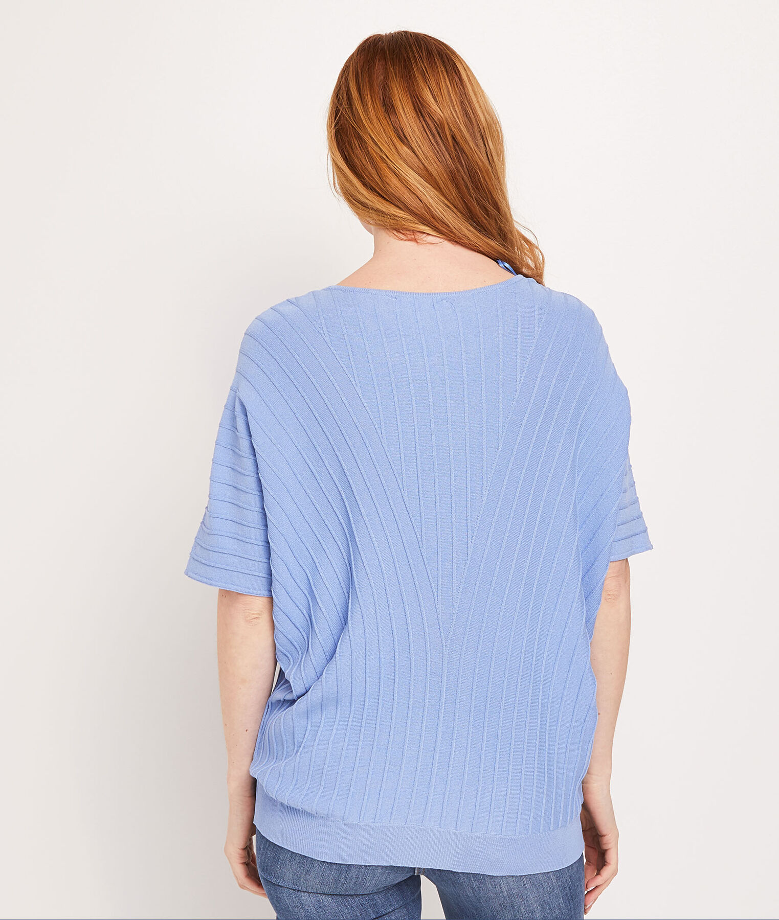 Pull manches courtes femme