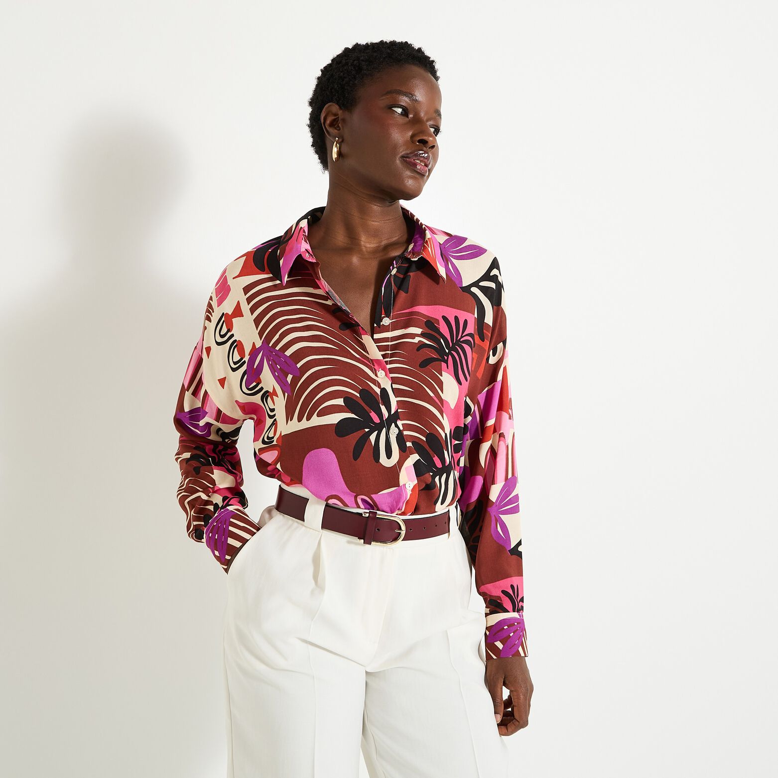Chemisier imprimé floral femme