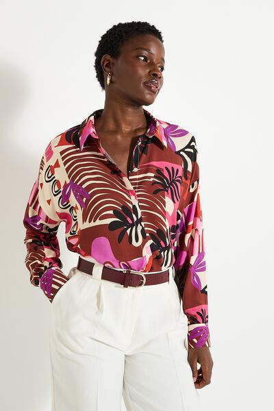 Chemisier imprimé floral femme